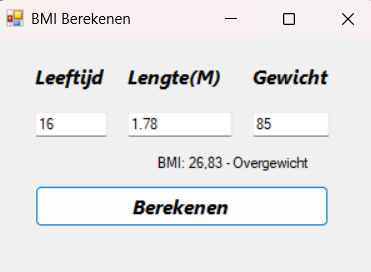 BMI Berekenen